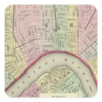 New Orleans 4 Square Stickers