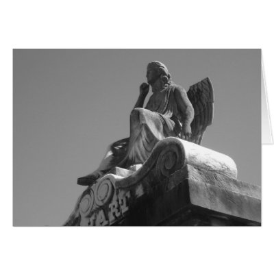 New Orleans Angel Statue  Greeting Cards by jdaichman