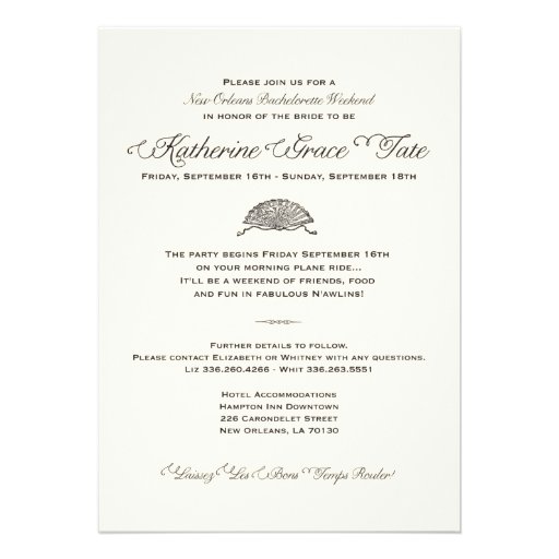 New Orleans Bachelorette Party Announcement
