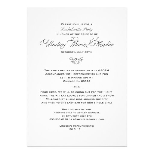 New Orleans Bachelorette Party Invitation-Custom