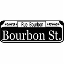 New Orleans Bourbon Street Sign Acrylic Cut Out