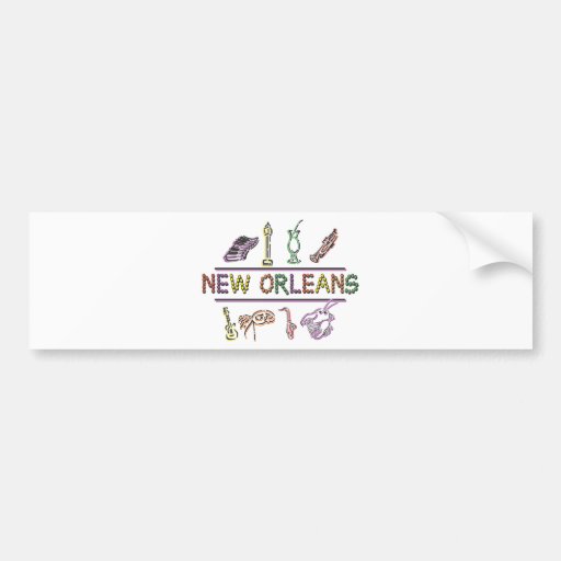 New Orleans Bumper Sticker Zazzle