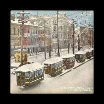 New Orleans Canal St Snow 1885 magnets