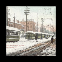 New Orleans Canal St Snow 1895 magnets