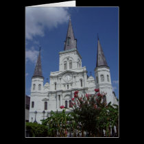 New Orleans Cathedral and Flowers cards