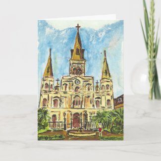 New Orleans Cathedral card