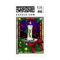 New Orleans Christmas Candle postage by figstreetstudio New Orleans Christmas Candle postage