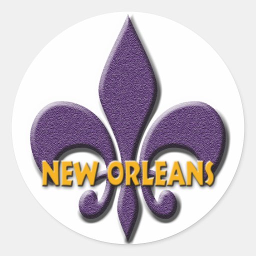 New Orleans Classic Round Sticker Zazzle