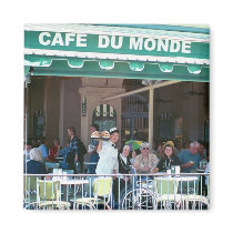 New Orleans Coffee and Beignets Refrigerator Magnet