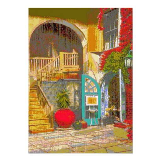 New Orleans Courtyard Announcements
