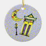 New Orleans Crescent Moon Christmas Christmas Tree Ornaments