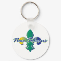 New Orleans Fleur de lis tri keychains by bbdesignsco New Orleans Fleur de lis tri keychains