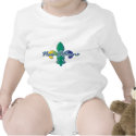 New Orleans Fleur de lis tri t-shirts