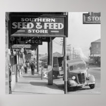 New Orleans French Market: 1935 Print
