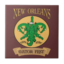 New Orleans Gator Fest tiles