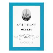 New Orleans Jackson Square Save the Date Cards