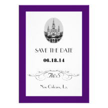 New Orleans Jackson Square Save the Date Cards