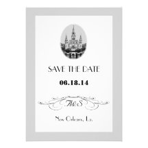 New Orleans Jackson Square Save the Date Cards