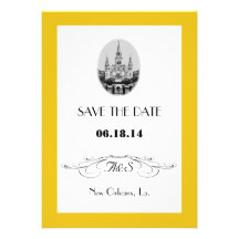 New Orleans Jackson Square Save the Date Cards