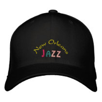 New Orleans Jazz Embroidered Hat embroidered hats