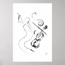 New Orleans Lady - Violin on Wrapped Canvas Print