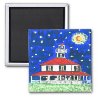 New Orleans Lighthouse,Lakeshore magnet