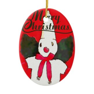 New Orleans Little Snowman Christmas Tree Ornament