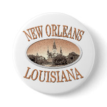 New Orleans Louisiana Button