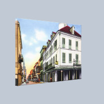 New Orleans Louisiana Napoleon House 1940 canvas prints
