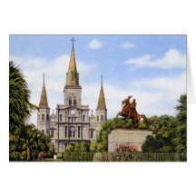 New Orleans Louisiana St. Louis Cathedral Greeting Card