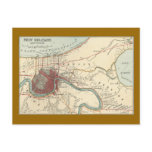 New Orleans Map 1900 Post Card