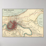 New Orleans MAp 1900 posters