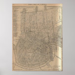 New Orleans Map 1908 Print