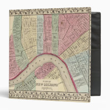 New Orleans Map by Mitchell 3 Ring Binders