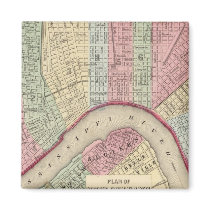 New Orleans Map by Mitchell Magnets