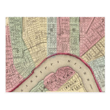 New Orleans Map by Mitchell Post Cards