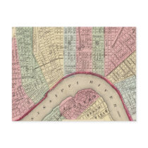 New Orleans Map by Mitchell Post Cards