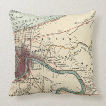 New Orleans Map Pillow pillows