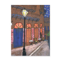 New Orleans Night Cafe postcards by figstreetstudio New Orleans Night Cafe postcards