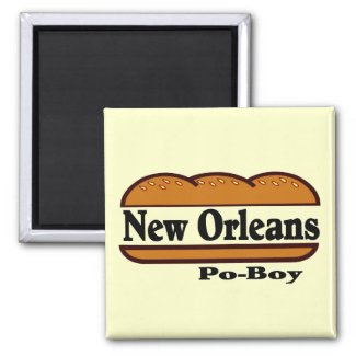 New Orleans Po Boy Magnet