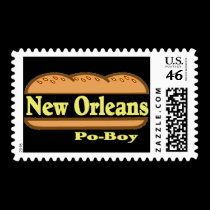 New Orleans Po Boy stamps