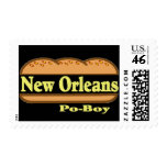 New Orleans Po Boy Postage Stamp