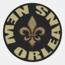 New Orleans Round Stickers