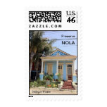 New Orleans Shotgun House Postage Stamps