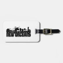 New Orleans Skyline Bag Tag