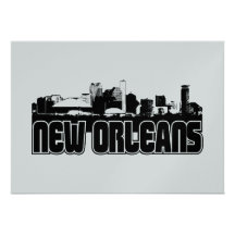 New Orleans Skyline Custom Invite