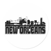 New Orleans Skyline stickers