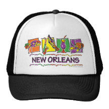 NEW-ORLEANS-SQUARES-eps copy Trucker Hats
