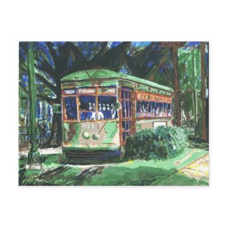 New Orleans St. Charles Streetcar Postcard