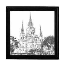 New Orleans St. Louis Cathedral Trinket Box